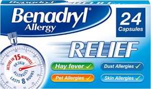 benadryl allergy relief fast acting antihistamine 24 capsules 14