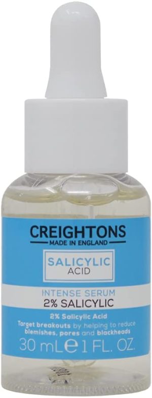 Creightons Salicylic Acid Intense Serum 2% Salicylic (30ml) - Target breakouts by helping to reduce blemishes, pores & blackheads for a cleaner,...