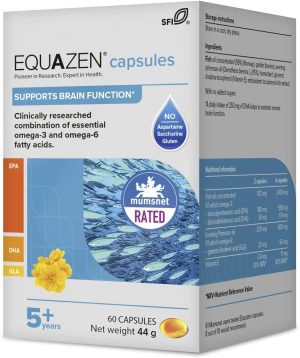 EQUAZEN Family Capsules | Omega 3 & Omega 6 Supplement | Fish Oil | Supports Brain function | Clinically Researched blend of DHA, EPA and GLA |...