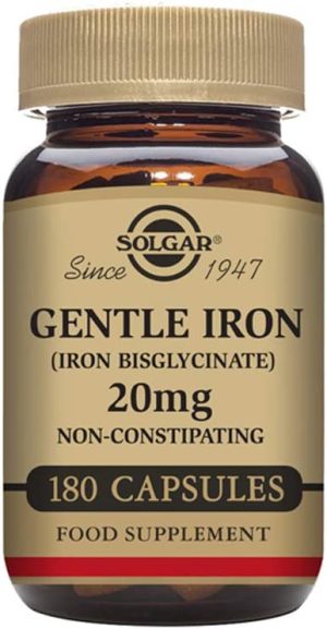 Solgar-Gentle Iron® 20mg: 180 Vegetable Capsules