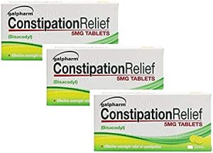 60 Tablets Galpharm Constipation Relief | Overnight Relief from Constipation | 5mg Bisacodyl