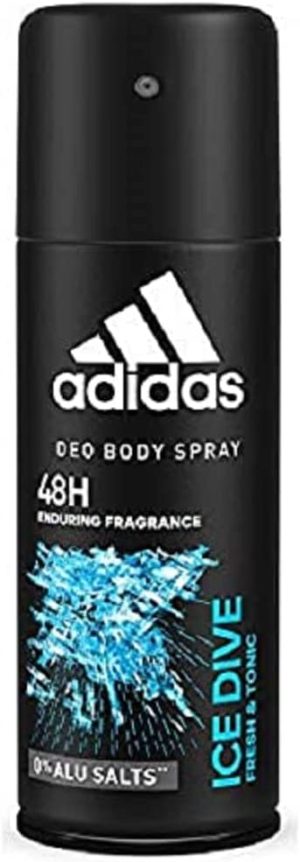 Adidas Ice Dive Deo Body Spray for Men 48h protection, 150ml