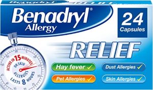 Benadryl Allergy Relief Fast-Acting antihistamine – 24 Capsules