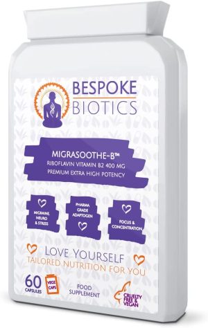 bespoke biotics premium vitamin b2 riboflavin 400 mg per capsule