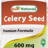 Best Naturals Celery Seed 600 Mg 180 Tablet (180 Count (Pack of 1))