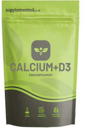 Calcium 600mg 90 Tablets Vegan Supplement Bones, Teeth UK Made. Pharmaceutical Grade