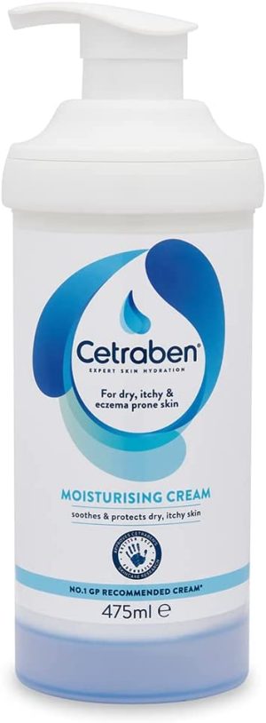 Cetraben Body Cream Moisturiser Perfect For Dry Sensitive and Eczema Prone Skin, 475ml