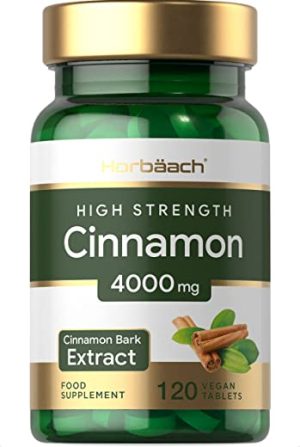 cinnamon 4000mg 120 vegan tablets high strength blood sugar levels