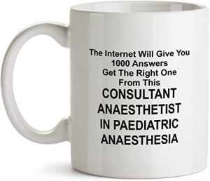 consultant anaesthetist in paediatric anaesthesia coffee cup dm17 funny 2