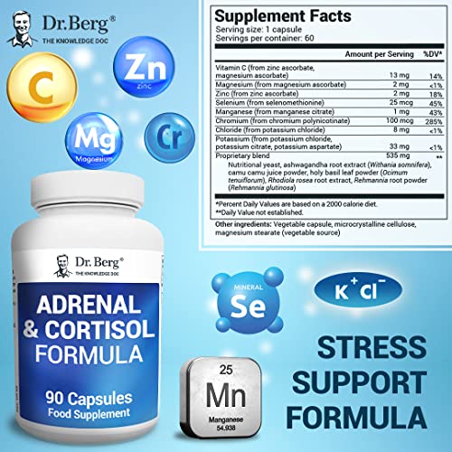 Dr. Berg’s Adrenal & Cortisol Formula – Supplement For Hormone Balance ...