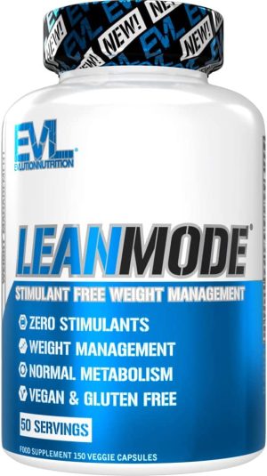 Evlution Nutrition Lean Mode Zero-Stimulant Weight Management Support (50 Servings, Capsules)