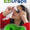 EziDrops - Eye Drop Dispenser Aid - Easy Eye Drop Applicator - Safe & Easy Vision Care (Green)
