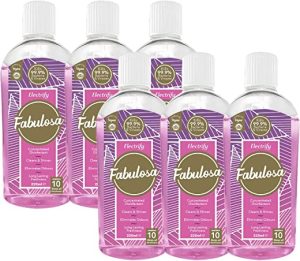 Fabulosa 4 in 1 Multi-Purpose Concentrated Anti-Bacterial Disinfectant, 220ml, 6 Pack, Electrify