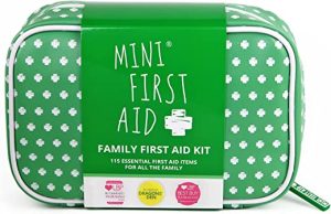 Family First Aid Kit - 115 Pieces Including Plasters, Bandages, Burn Gel, Thermometer, Cold Pack - for Car, Home, Travel, Camping and Hiking - As...