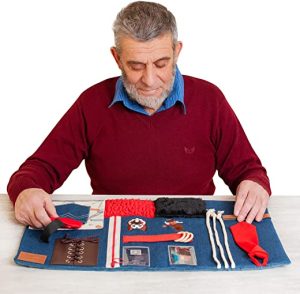 Fidget Blanket for Dementia | Calming & Comforting Dementia Activities for Seniors | Dementia Products for Elderly | Dementia Blanket | Helps...