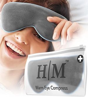 Heated Eye Mask for Dry Eyes - Microwave Activated Warm Eye Compress Treats Blepharitis & Styes - Our Plush, Warm Compress for Eyes Includes a...