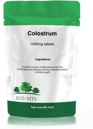 High Immunoglobulin Colostrum 1000mg 365 Tablets