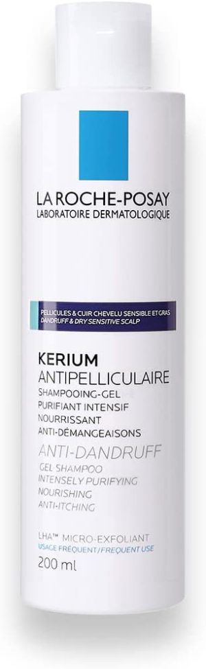 La Roche-Posay RochePossay Kerium Dandruff Gel Microexfoliant , Shampoo, Not Relevant for this product, 200 millilitre