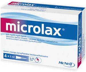 Microlax Enema 5mlx4 - Fast Treatment of Constipation Or Conditions Requiring Relief of Emptying