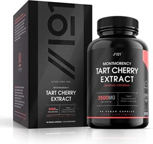 Montmorency Cherry 3500mg - High Strength Tart Cherry Extract - Antioxidant Rich - Non-GMO, Gluten Free Supplement - No Artificial Preservatives |...