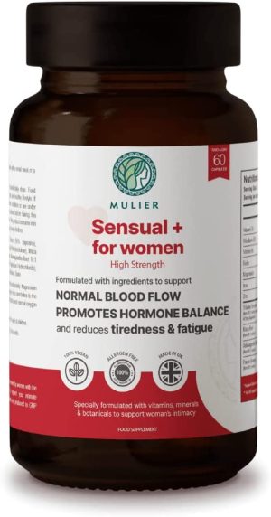 Mulier High Strength Sensual + for Women's Intimacy | Natural Booster Containing 11 Active Ingredients - Tribulus, Maca Root and Ashwagandha |...