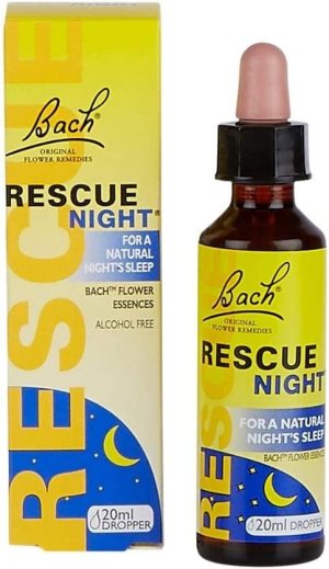 Nelsons Rescue Night Dropper, Flower Essence, Emotional Support Products for a Natural Night's Sleep, relax and unwind, Alcohol free, 20 ml