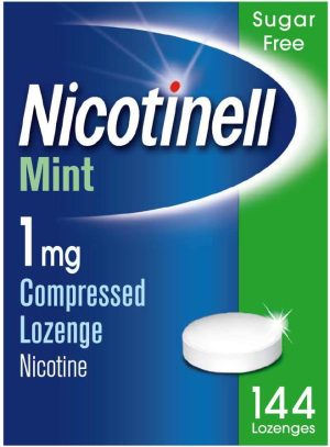 nicotinell nicotine lozenge quit smoking aid sugar free mint flavour 1 mg