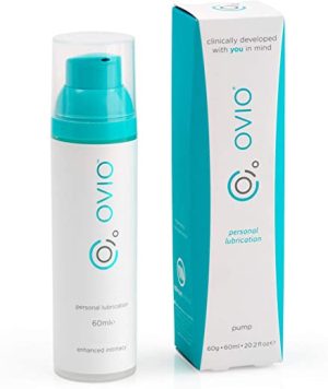 OVIO Water-Based Lube - Long-Lasting, Non-Sticky, Carbomer & Paraben Free, Personal Lubrication Intimate Gel (60ml Pump)