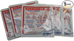 Pack of 5 Burnshield Emergency Burncare Dressing 10x10cm