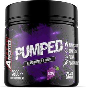 Pumped 'Grape Candy' Pump Pre Workout by Freak Athletics - Non Stim Pre Workout Powder Stimulant & Caffeine Free Pre Workout