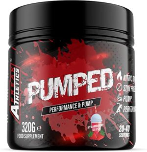 Pumped 'Strawberry Slush' Pump Pre Workout by Freak Athletics - Non Stim Pre Workout Powder Stimulant & Caffeine Free Pre Workout