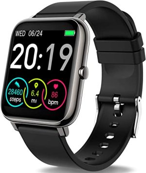 Rinsmola Smart Watch for Men Women, Fitness Watch 1.4" Full Touch Screen, Fitness Tracker with Heart Rate Sleep Monitor Step Calorie Counter, IP67...