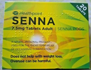 Set of 3 Pack Senna Pods Herbal 60 Laxative Tablet Relieve Constipation in Adults & Children Over 12 Years