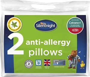 Silentnight Deluxe Anti-Allergy Pillows Pack of 2 – Pair of Anti-Bacterial Pillows with Dupont Fibres Ideal for Preventing Allergies – Soft Fluffy...