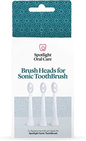 Spotlight Oral Care Sonic Toothbrush Replacement Heads | Gentle & Effective Electric Toothbrush Heads | Works with the Spotlight Oral Care Sonic...