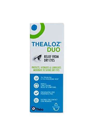 Thealoz Duo Eye Drops 10ml Eye Drops For Tired And Dry Eyes Hypotonic Solution For Enhanced 