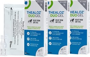 Thealoz Duo Gel Dry Eye Drops For Tired & Dry Eyes (3 x 30 Units) | Hypotonic Solution for Enhanced Relief & Protection from Dry Eyes