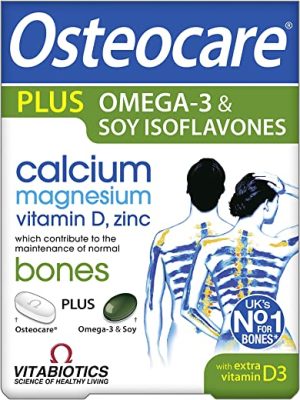 vitabiotics osteocare plus omega 3 and soy isoflavones 84 tablets capsules