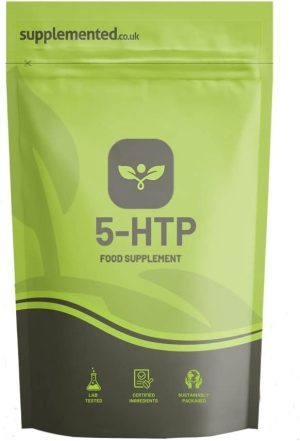 5-HTP 400mg Supplement 180 Capsules UK Made. High Strength Pharmaceutical Grade Mood, Sleep