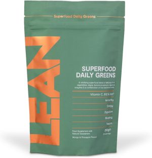 lean with lilly superfood daily greens powder blend designed for bloating