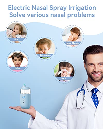 Maoever Nasal Irrigation Sinus Cleaner Machine, Cordless Nasal Rinse ...