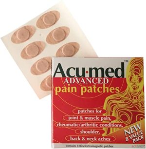 Acumed Magnetic Pain Relief Patches - Effective for Neck, Shoulder, Headache, Backache, Menstrual, Knee, Joint, Muscle & Arthritic Pain (10 Pack of 8)