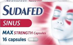 sudafed sinus max strength capsules relieves sinus pressure and pain
