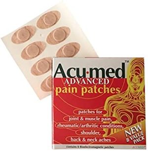 Acumed Magnetic Pain Relief Patches - Effective for Neck, Shoulder, Headache, Backache, Menstrual, Knee, Joint, Muscle & Arthritic Pain (1 Pack of 8)