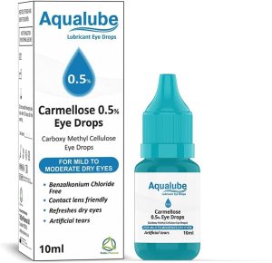 aqualube carmellose 05 lubricant eye drops for dry eyes and irritated eyes