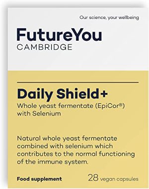 Daily Shield+ 500mg EpiCor® Whole Yeast Fermentate - Increases Immunoglobulin A Levels - Year-Round Protection - 28 Day Supply - Developed by...