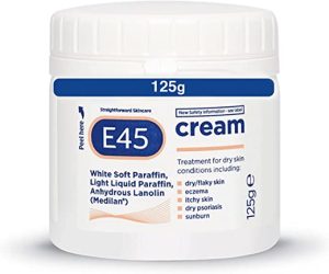 e45 cream 125 g moisturiser for dry skin and sensitive skin emollient