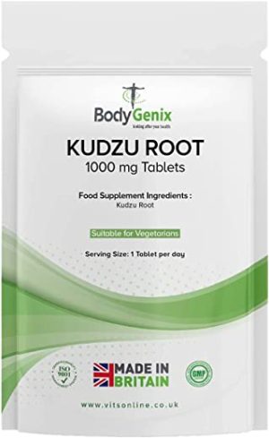 bodygenix kudzu root 1000mg tablets bodygenix veg supplement for upset