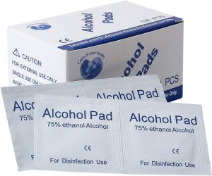 Disposable Alcohol Tablet, Wipes 3cm*6cm 100 pcs Individually Packed for Computer, Mobile Phone,Glasses