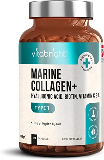 Marine Collagen Capsules 1000mg – 120 Capsules – 9 Powerful Skin ...